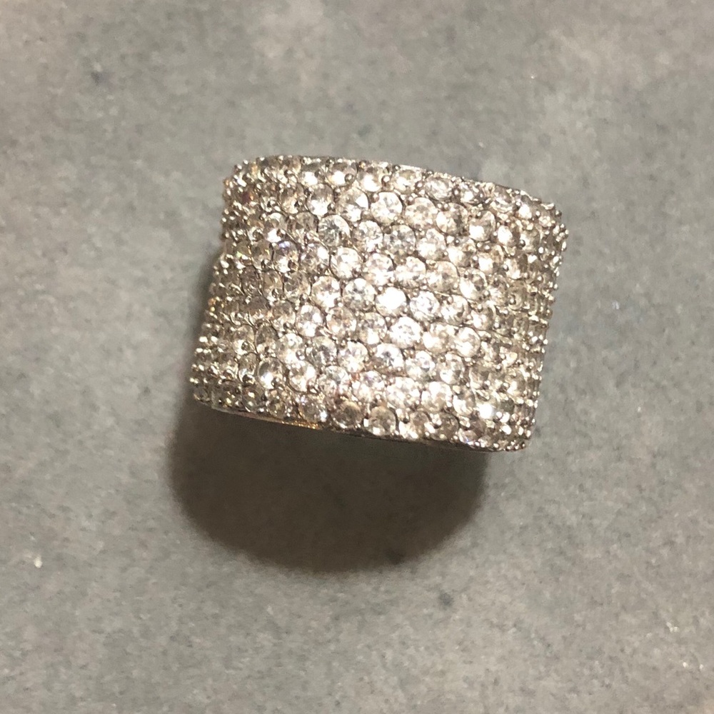 CZ and Silver Ring - Size 5